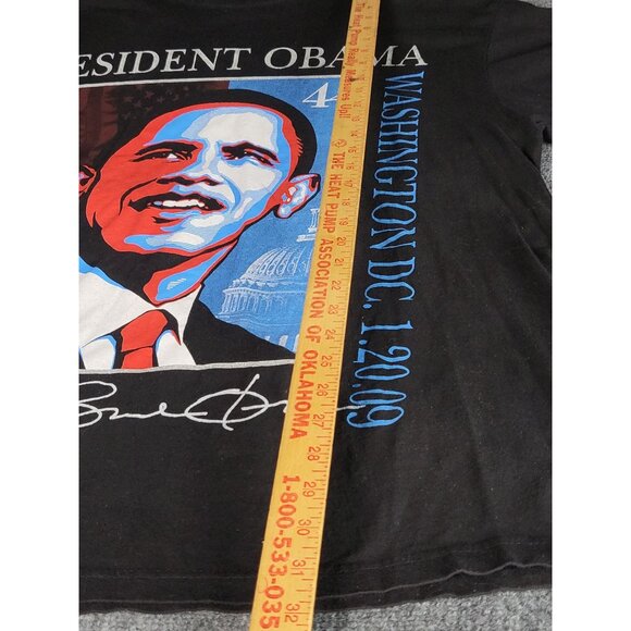 2008 Vintage Y2K Obama T Shirt Men Sz 3XL Black President Graphic Print Casual - Picture 3 of 9